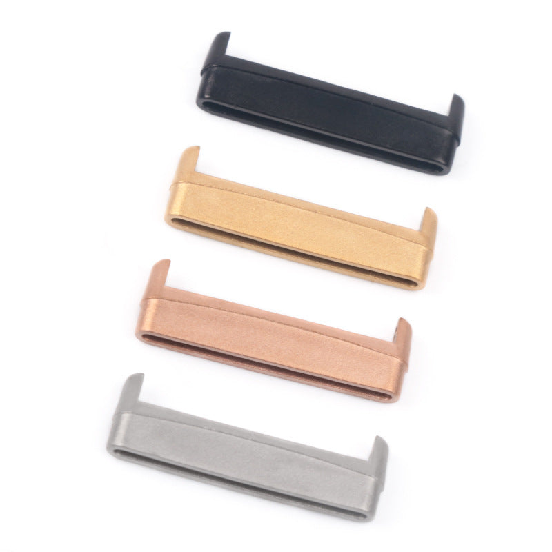 1Pair For Fitbit Versa 4 / Sense 2 Metal Watch Strap Adapter Watch Band Connector Kit