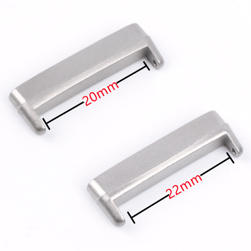1Pair For Fitbit Versa 4 / Sense 2 Metal Watch Strap Adapter Watch Band Connector Kit