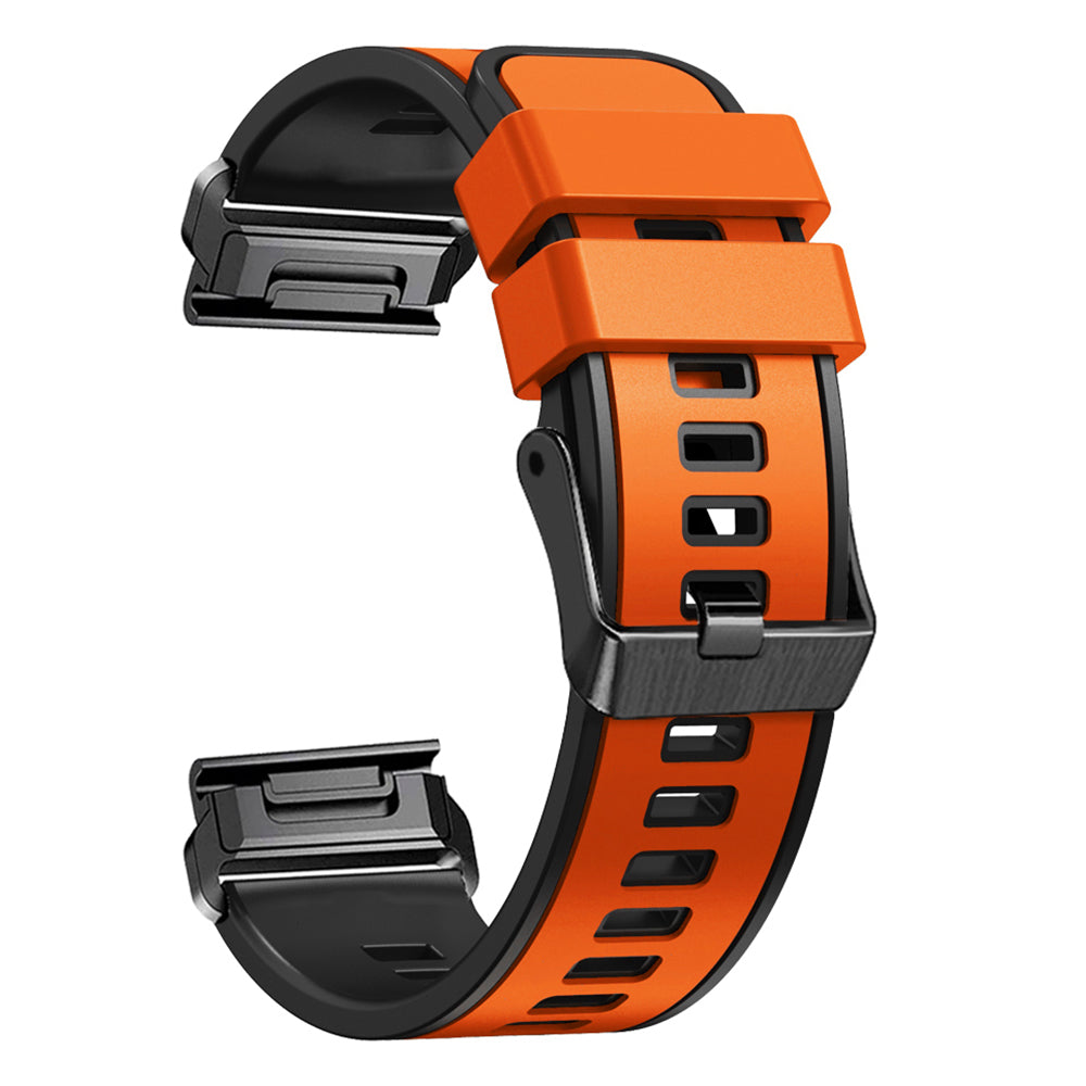 For Garmin Descent G1 / Instinct 2 Watch Strap Replacement Quick Release Dual-color Silicone Watch Band
