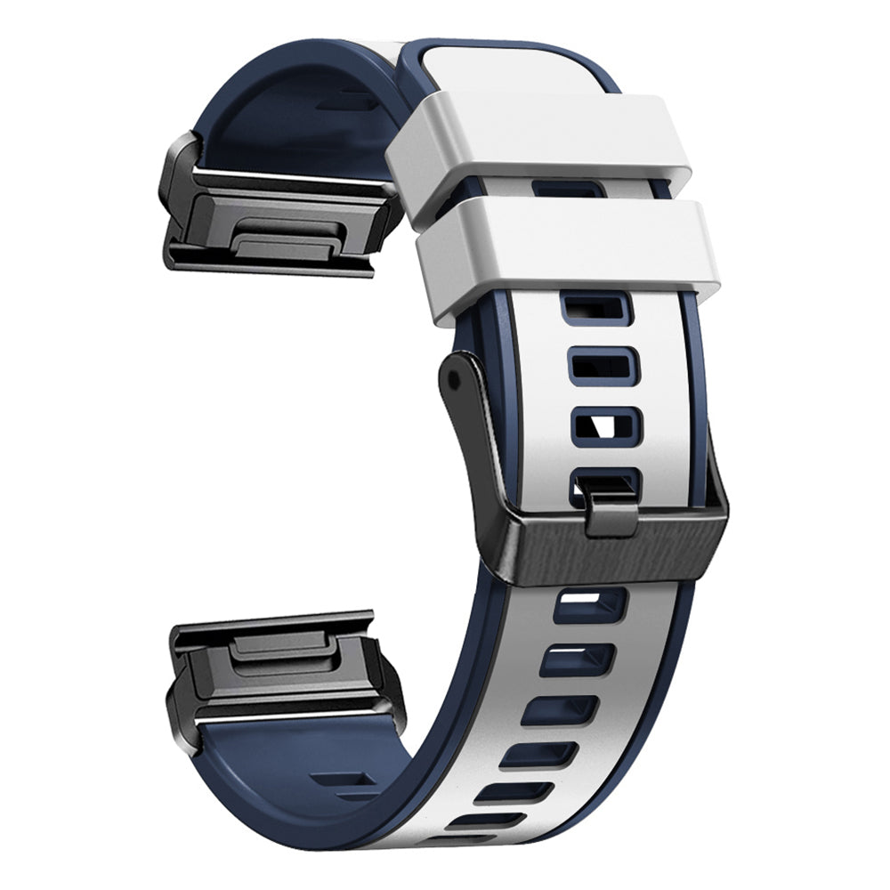 For Garmin Descent G1 / Instinct 2 Watch Strap Replacement Quick Release Dual-color Silicone Watch Band