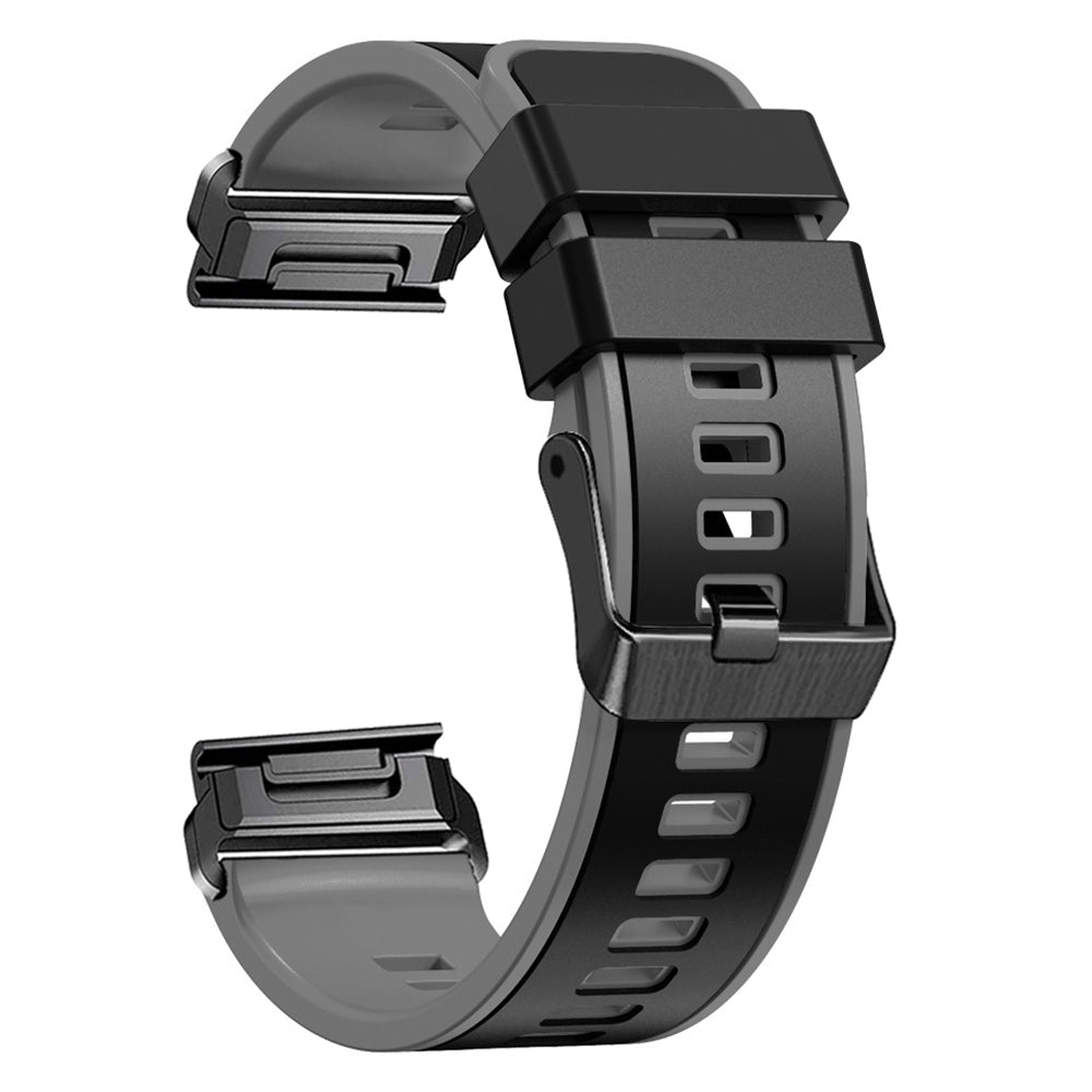 For Garmin Descent G1 / Instinct 2 Watch Strap Replacement Quick Release Dual-color Silicone Watch Band