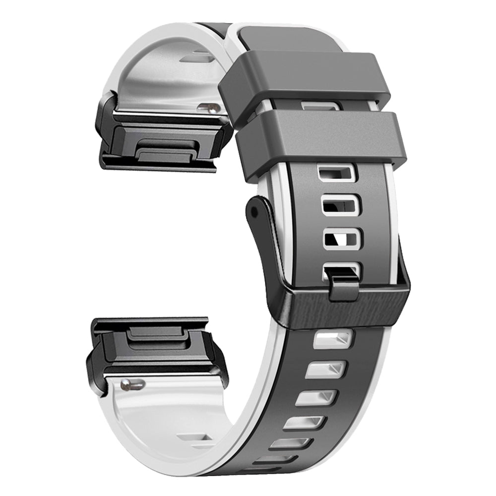 For Garmin Descent G1 / Instinct 2 Watch Strap Replacement Quick Release Dual-color Silicone Watch Band