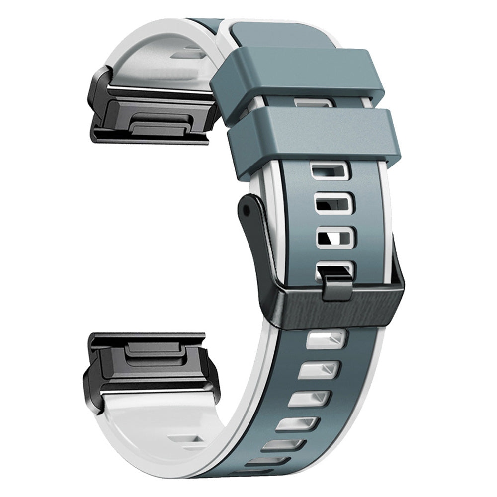 For Garmin Descent G1 / Instinct 2 Watch Strap Replacement Quick Release Dual-color Silicone Watch Band