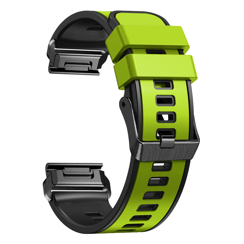 For Garmin Descent G1 / Instinct 2 Watch Strap Replacement Quick Release Dual-color Silicone Watch Band