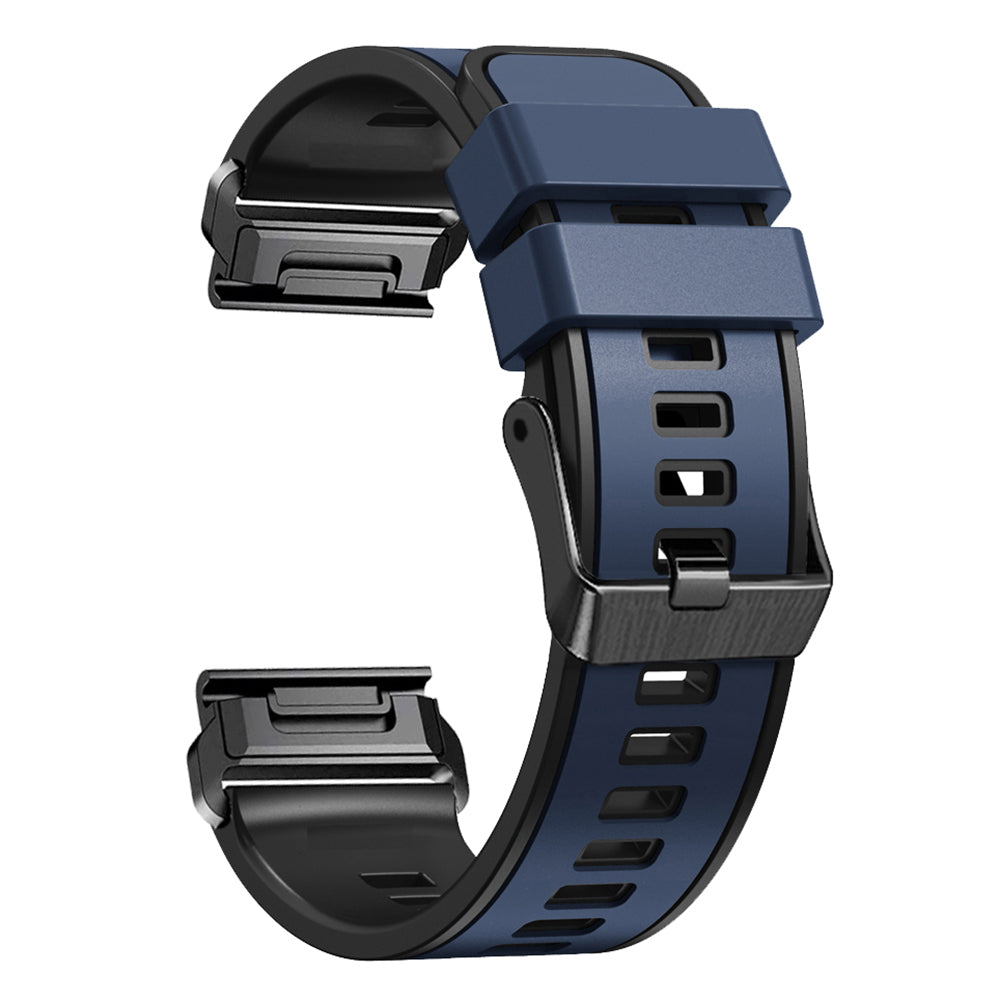 For Garmin Descent G1 / Instinct 2 Watch Strap Replacement Quick Release Dual-color Silicone Watch Band