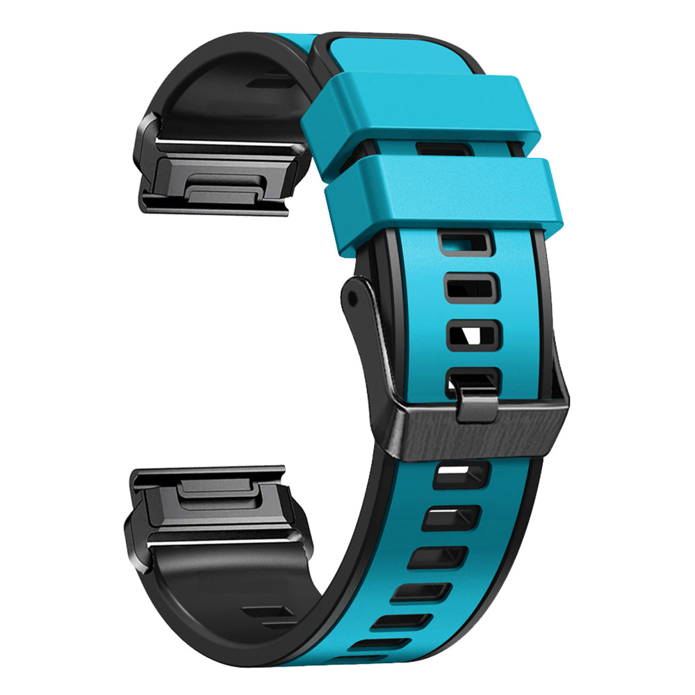For Garmin Descent G1 / Instinct 2 Watch Strap Replacement Quick Release Dual-color Silicone Watch Band