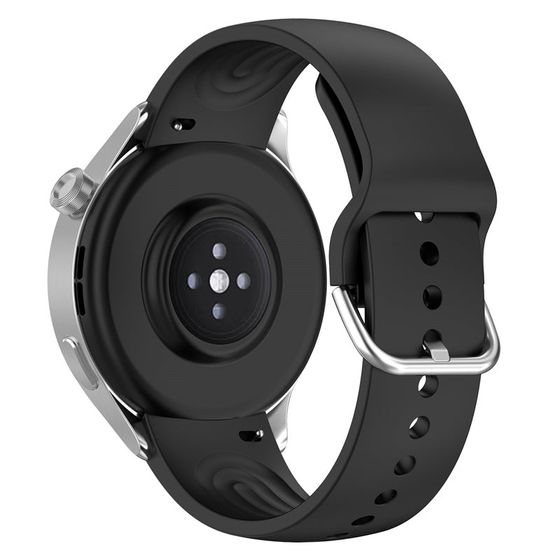 22mm Arc-shaped Watchband for Xiaomi Watch S2 / S1 / S1 Pro, Adjustable Silicone Wrist Strap with Metal Buckle