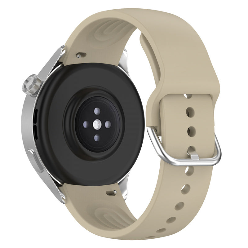 22mm Arc-shaped Watchband for Xiaomi Watch S2 / S1 / S1 Pro, Adjustable Silicone Wrist Strap with Metal Buckle