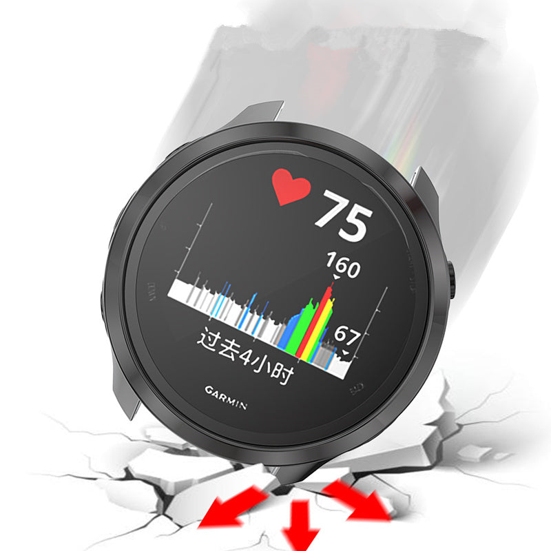 Electroplating TPU Smart Watch Cover Shell for Garmin Forerunner 245