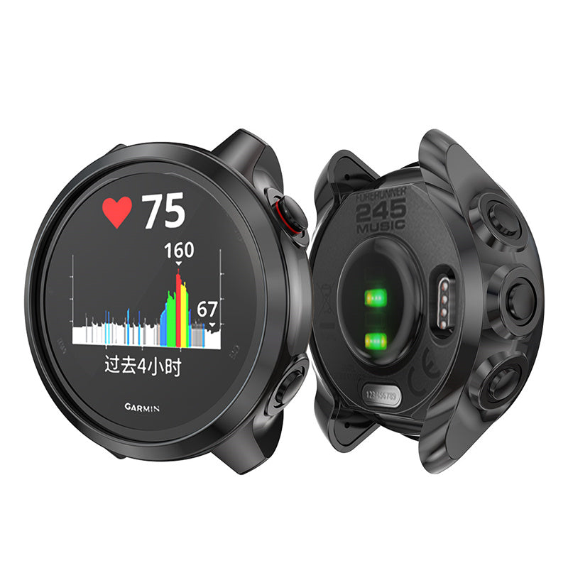 Electroplating TPU Smart Watch Cover Shell for Garmin Forerunner 245