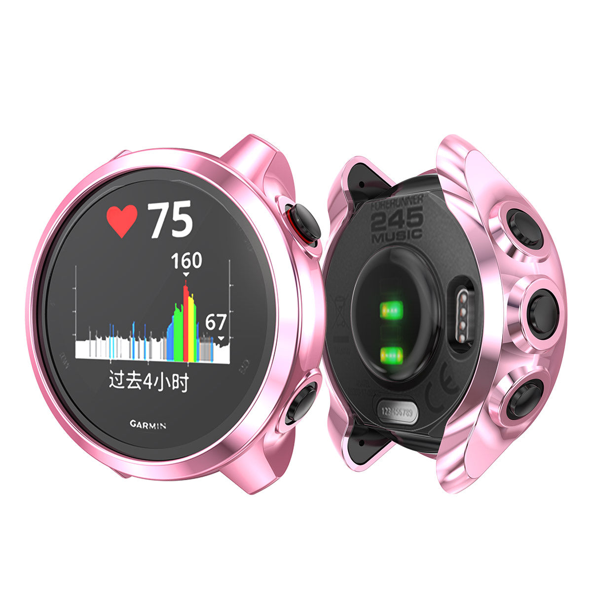 Electroplating TPU Smart Watch Cover Shell for Garmin Forerunner 245