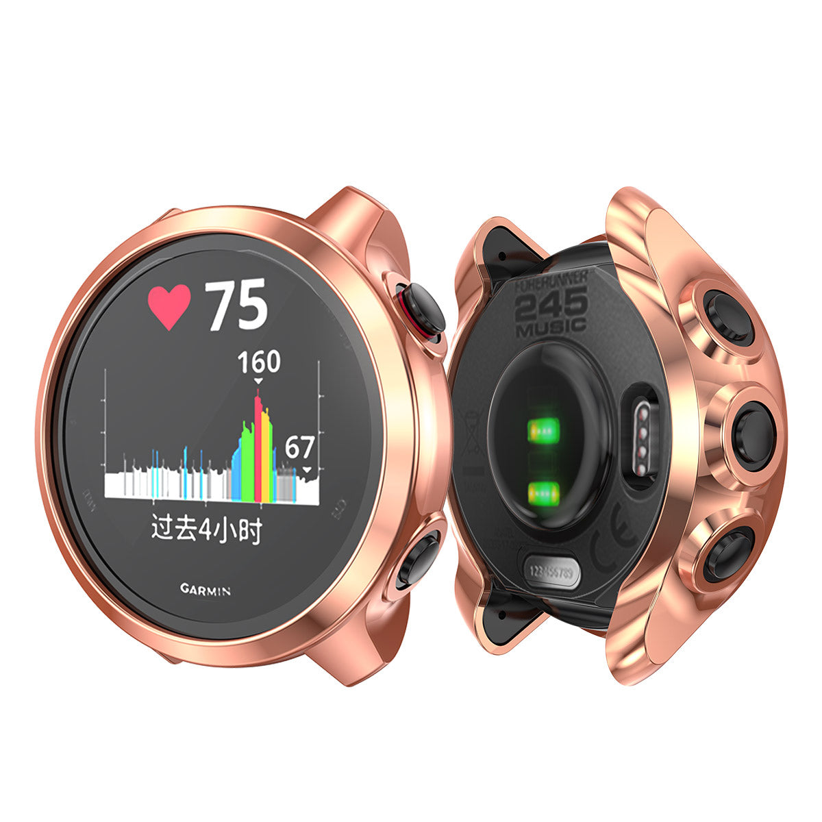 Electroplating TPU Smart Watch Cover Shell for Garmin Forerunner 245