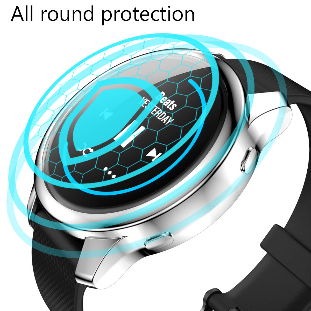 Protective Electroplating TPU Watch Case for Garmin Venu