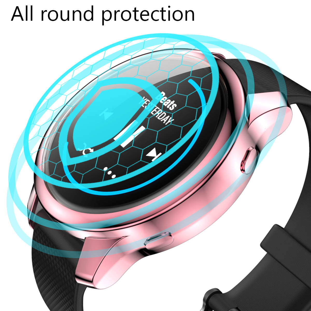 Protective Electroplating TPU Watch Case for Garmin Venu