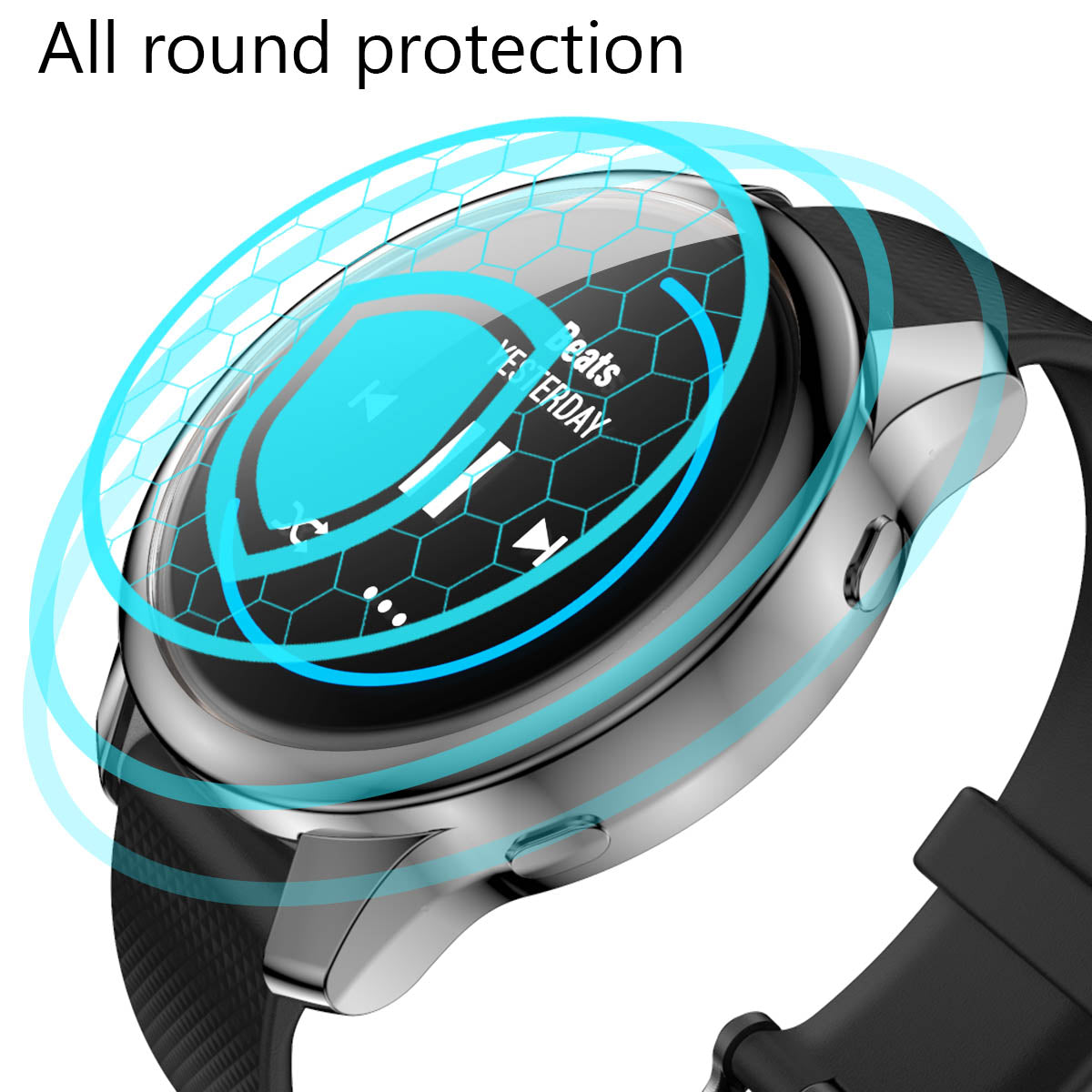 Protective Electroplating TPU Watch Case for Garmin Venu