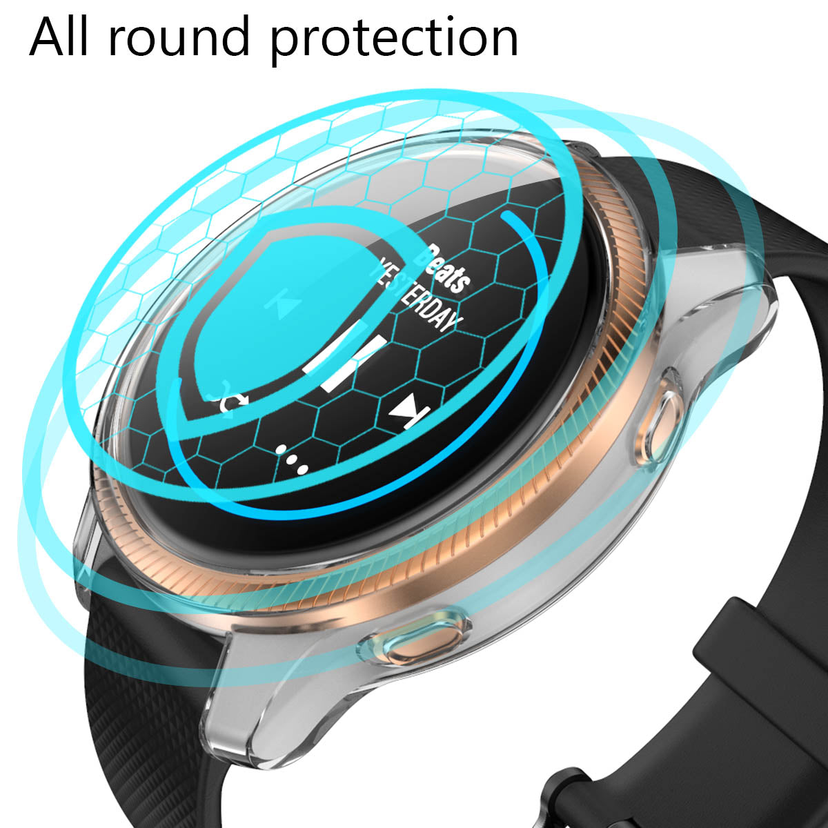 Protective Electroplating TPU Watch Case for Garmin Venu