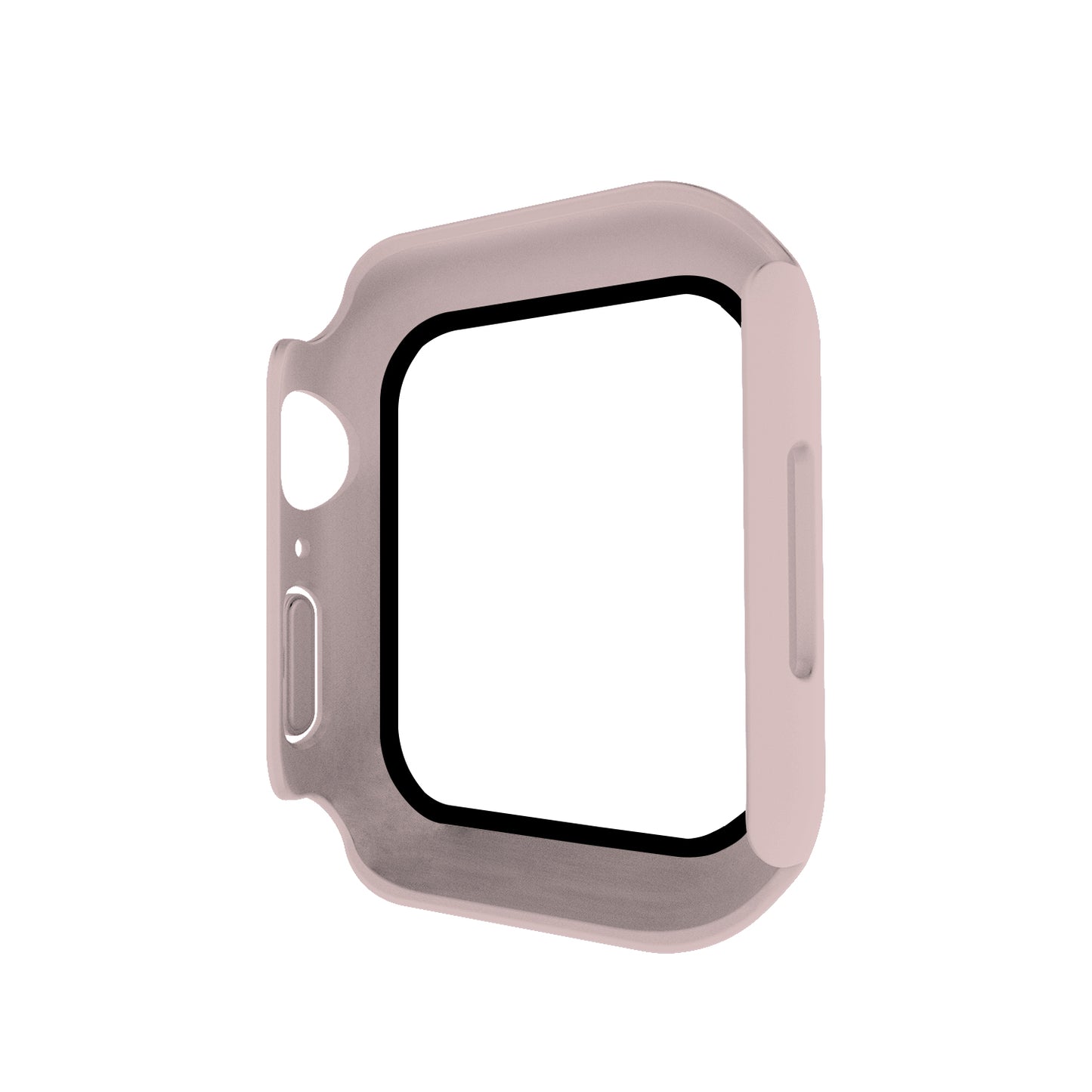 2-in-1 9H Tempered Glass Film Matte Hard PC Watch Case Cover for Apple Watch Series 7 45mm / Series 8 45mm