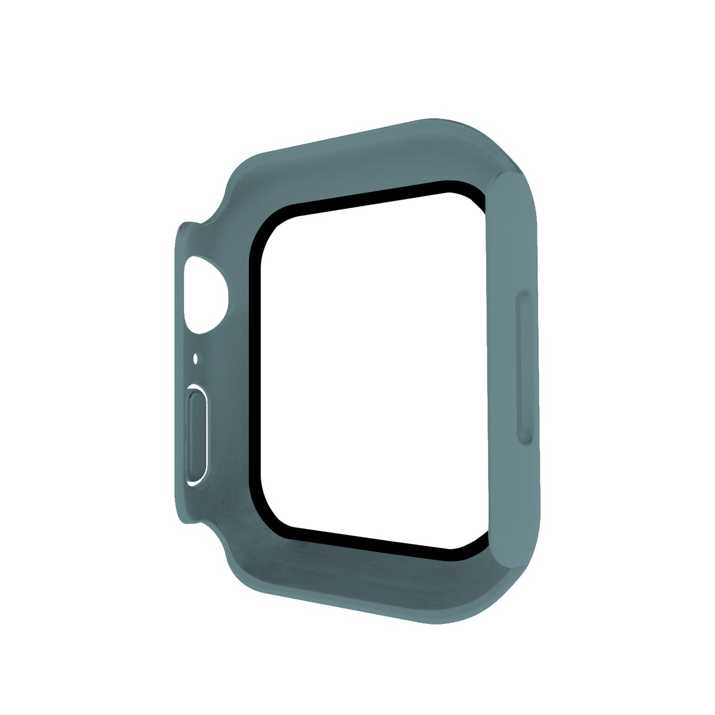 2-in-1 9H Tempered Glass Film Matte Hard PC Watch Case Cover for Apple Watch Series 7 45mm / Series 8 45mm