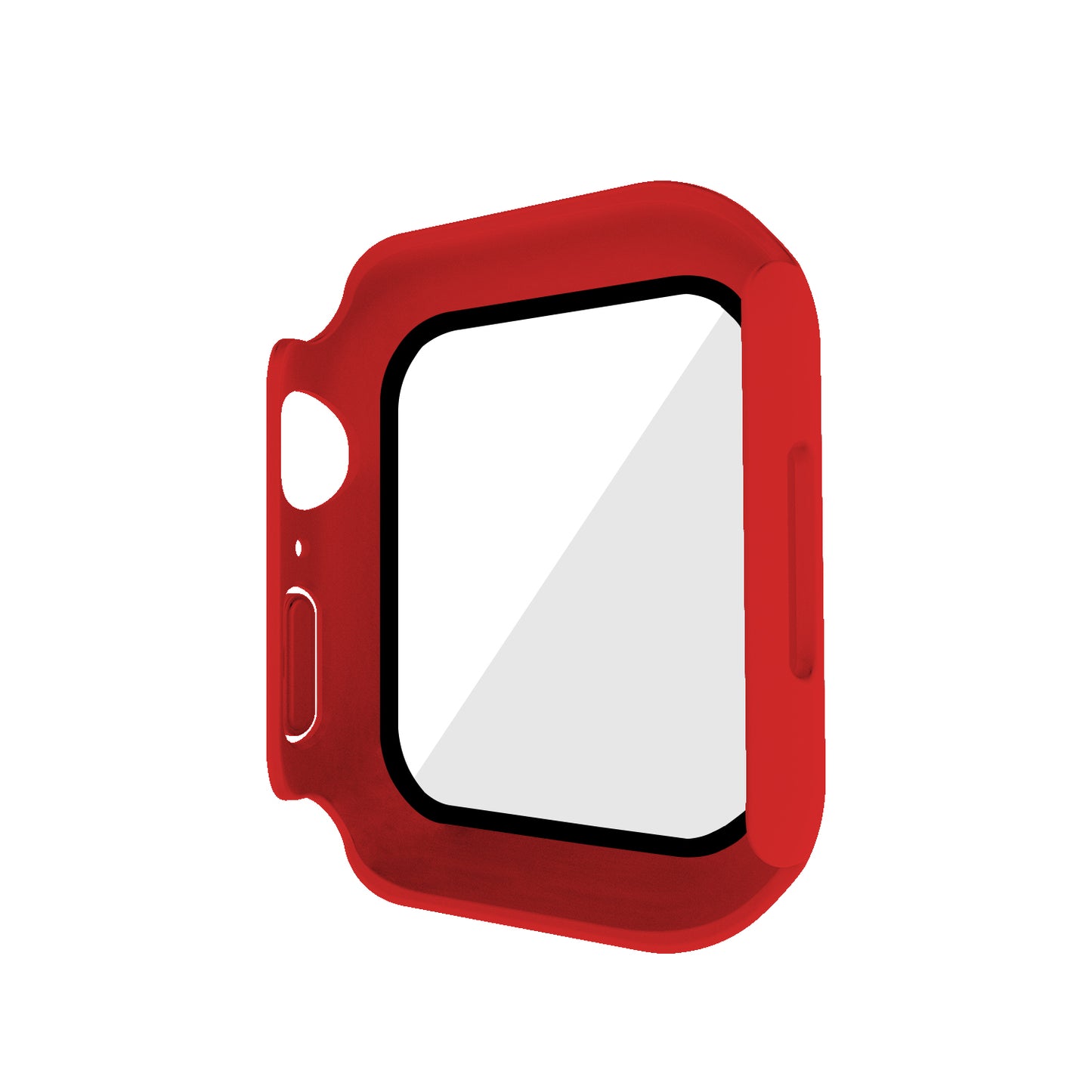2-in-1 9H Tempered Glass Film Matte Hard PC Watch Case Cover for Apple Watch Series 7 45mm / Series 8 45mm