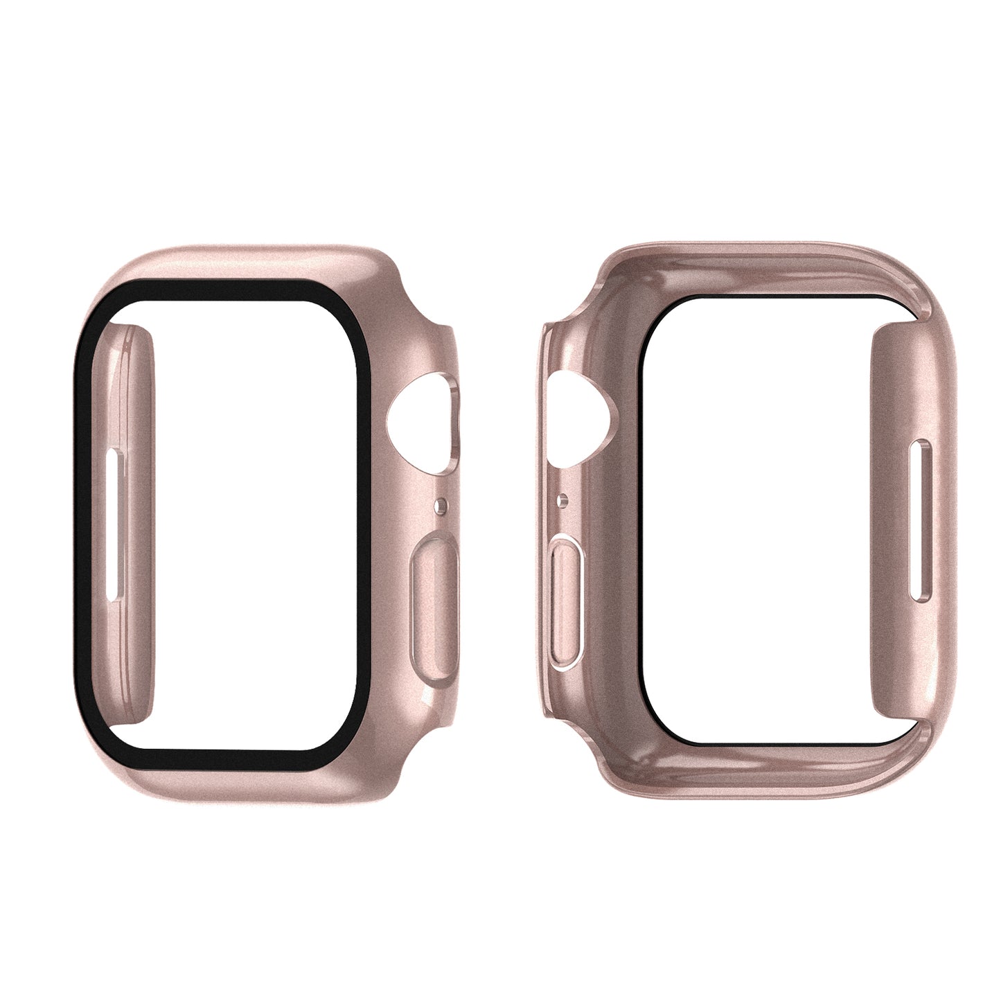 2-in-1 9H Tempered Glass Film Matte Hard PC Watch Case Cover for Apple Watch Series 7 45mm / Series 8 45mm