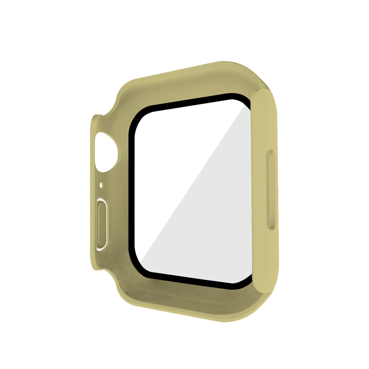 2-in-1 9H Tempered Glass Film Matte Hard PC Watch Case Cover for Apple Watch Series 7 45mm / Series 8 45mm