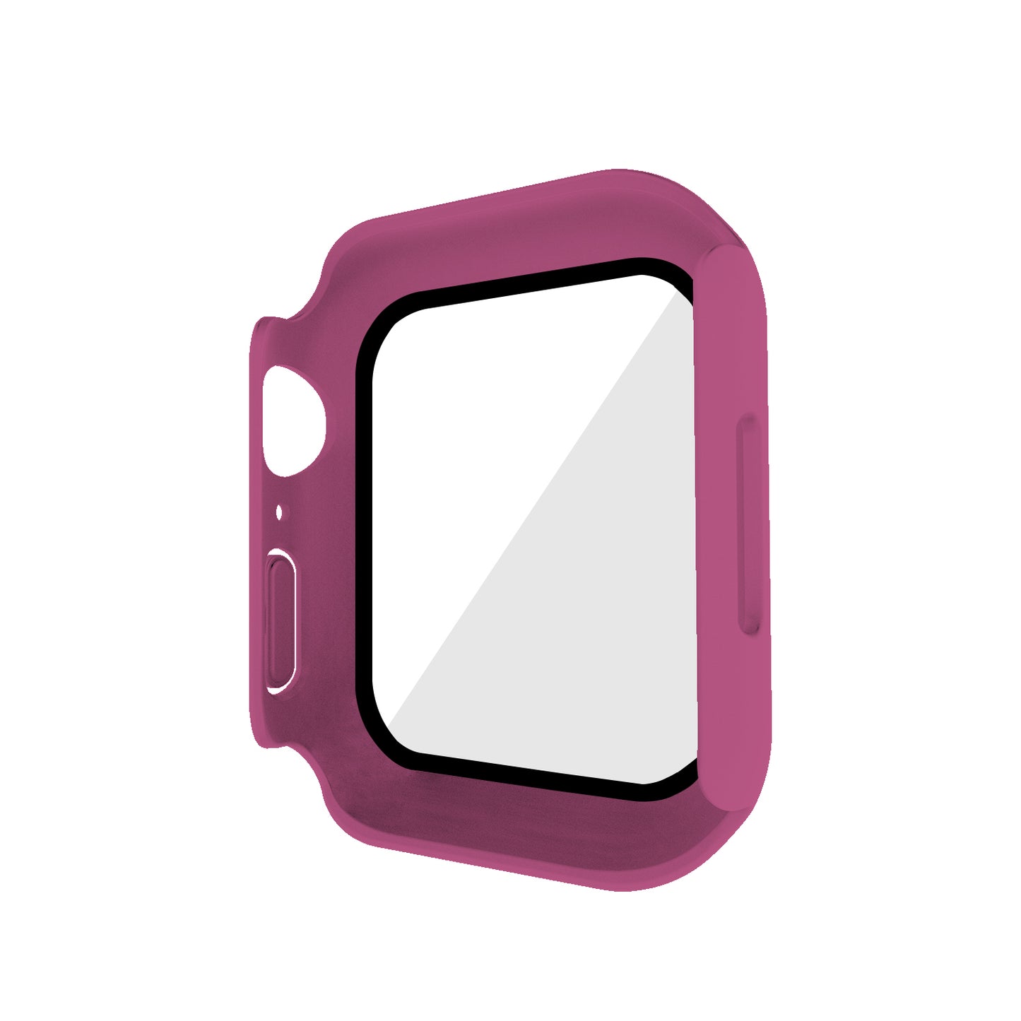 2-in-1 9H Tempered Glass Film Matte Hard PC Watch Case Cover for Apple Watch Series 7 45mm / Series 8 45mm