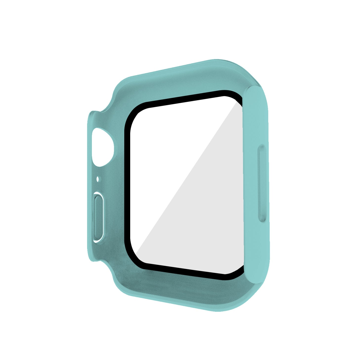 2-in-1 9H Tempered Glass Film Matte Hard PC Watch Case Cover for Apple Watch Series 7 45mm / Series 8 45mm