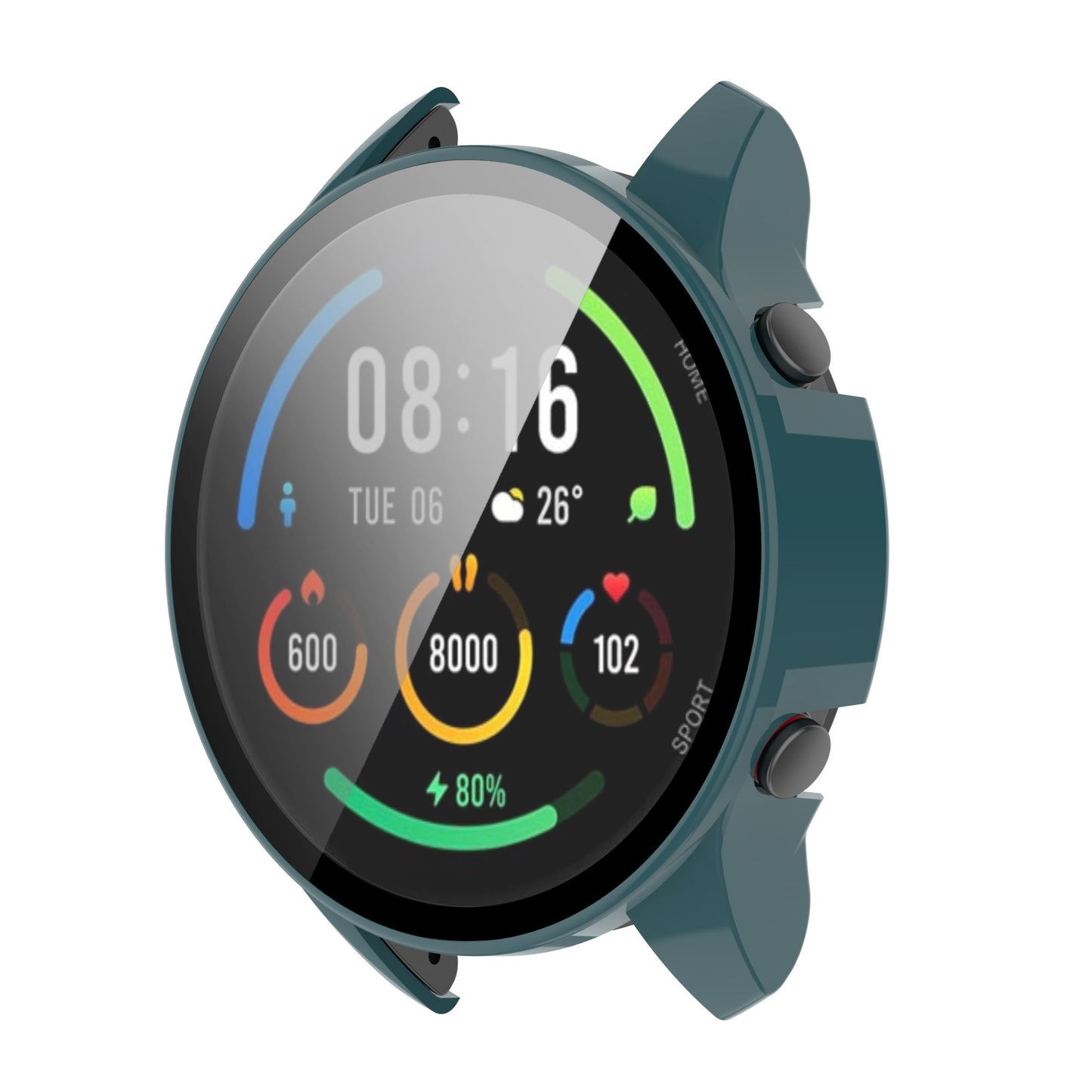 2 in 1 Smart Watch Hard PC Frame + Tempered Glass Screen Protector Watch Case for Xiaomi Mi Watch Color Sport