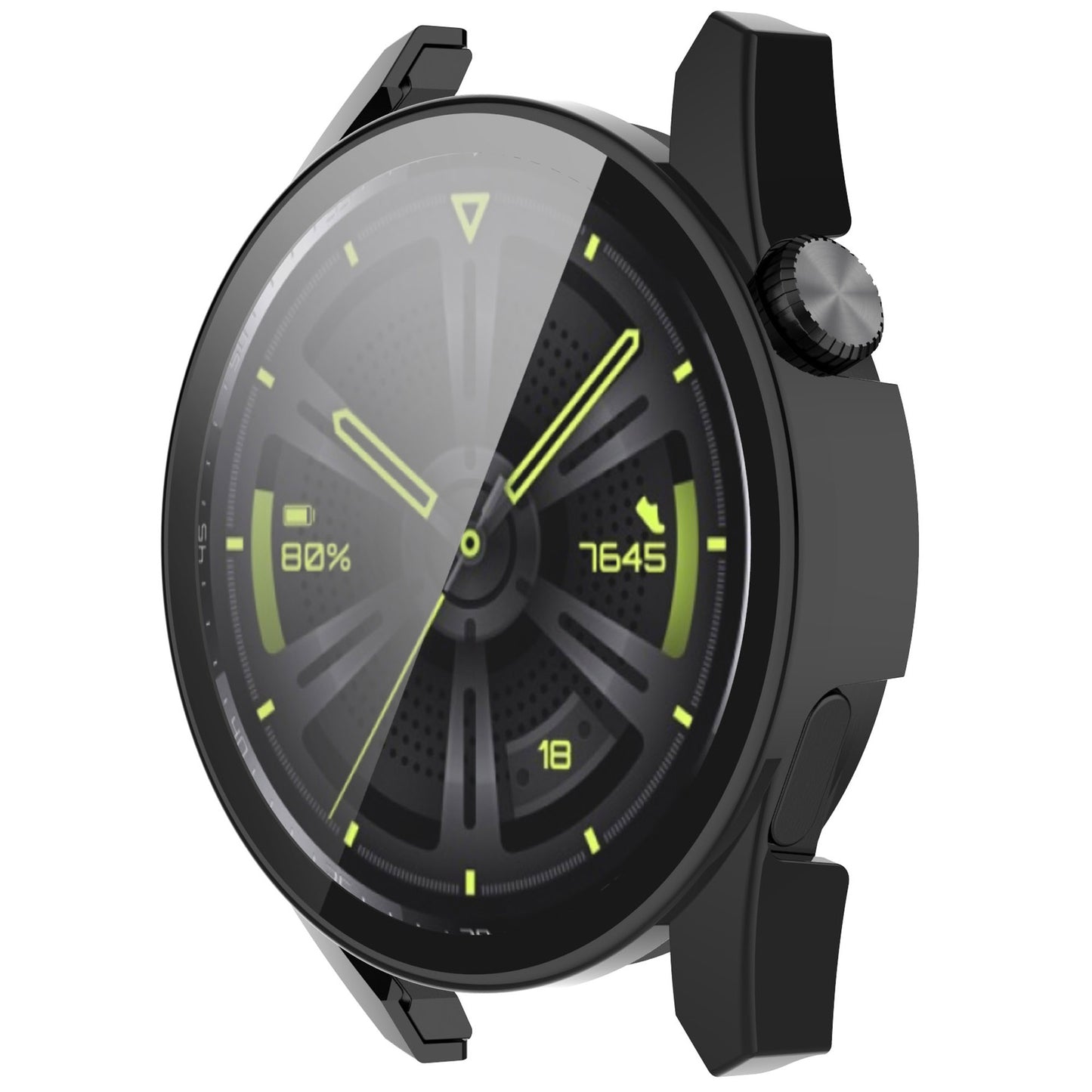 2-in-1 Watch Case Hard PC Frame + Tempered Glass Screen Protector for Huawei Watch GT 3 46mm
