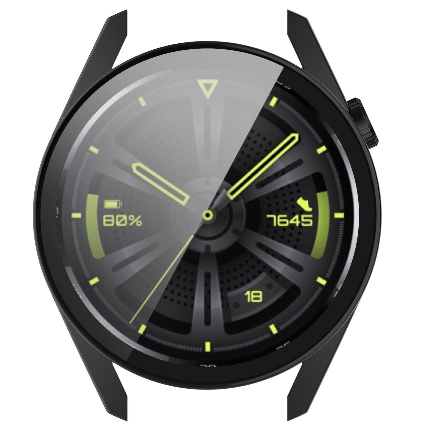2-in-1 Watch Case Hard PC Frame + Tempered Glass Screen Protector for Huawei Watch GT 3 46mm