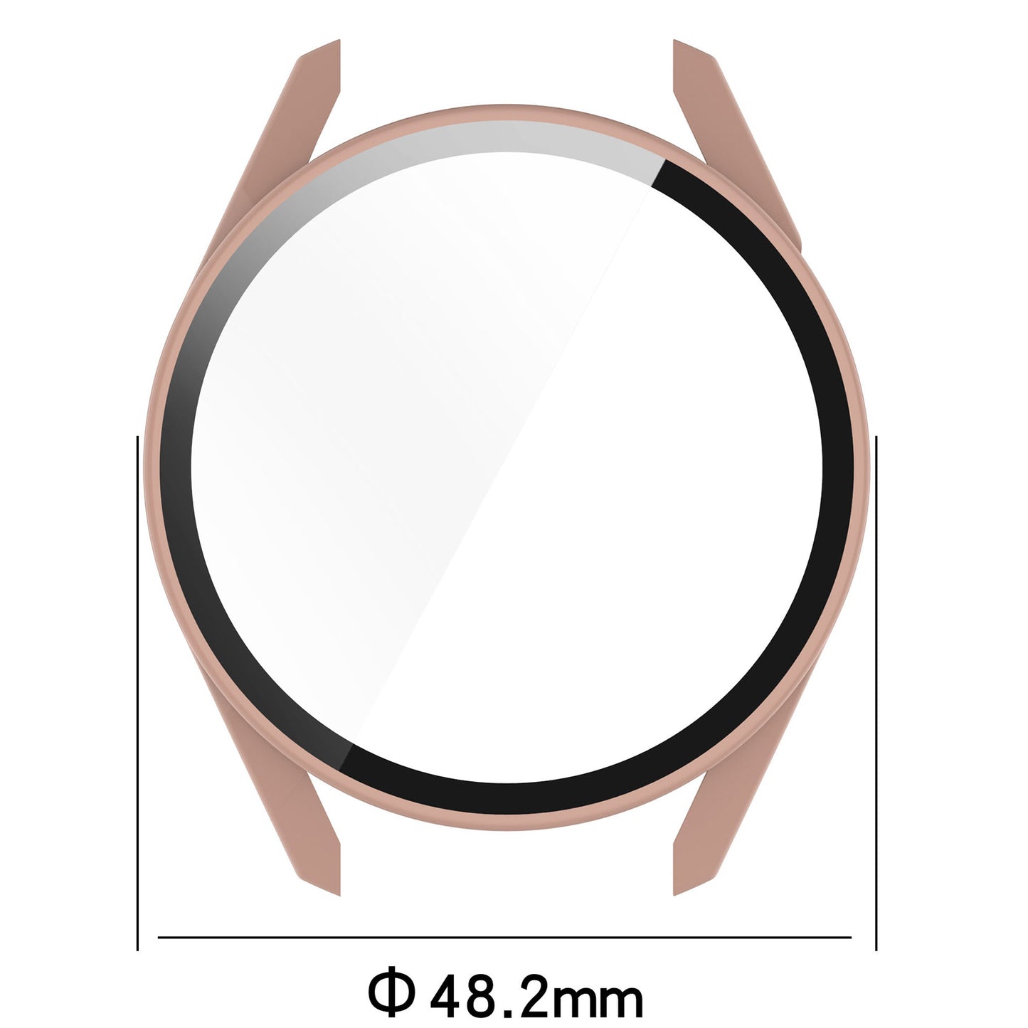 2-in-1 Watch Case Hard PC Frame + Tempered Glass Screen Protector for Huawei Watch GT 3 46mm