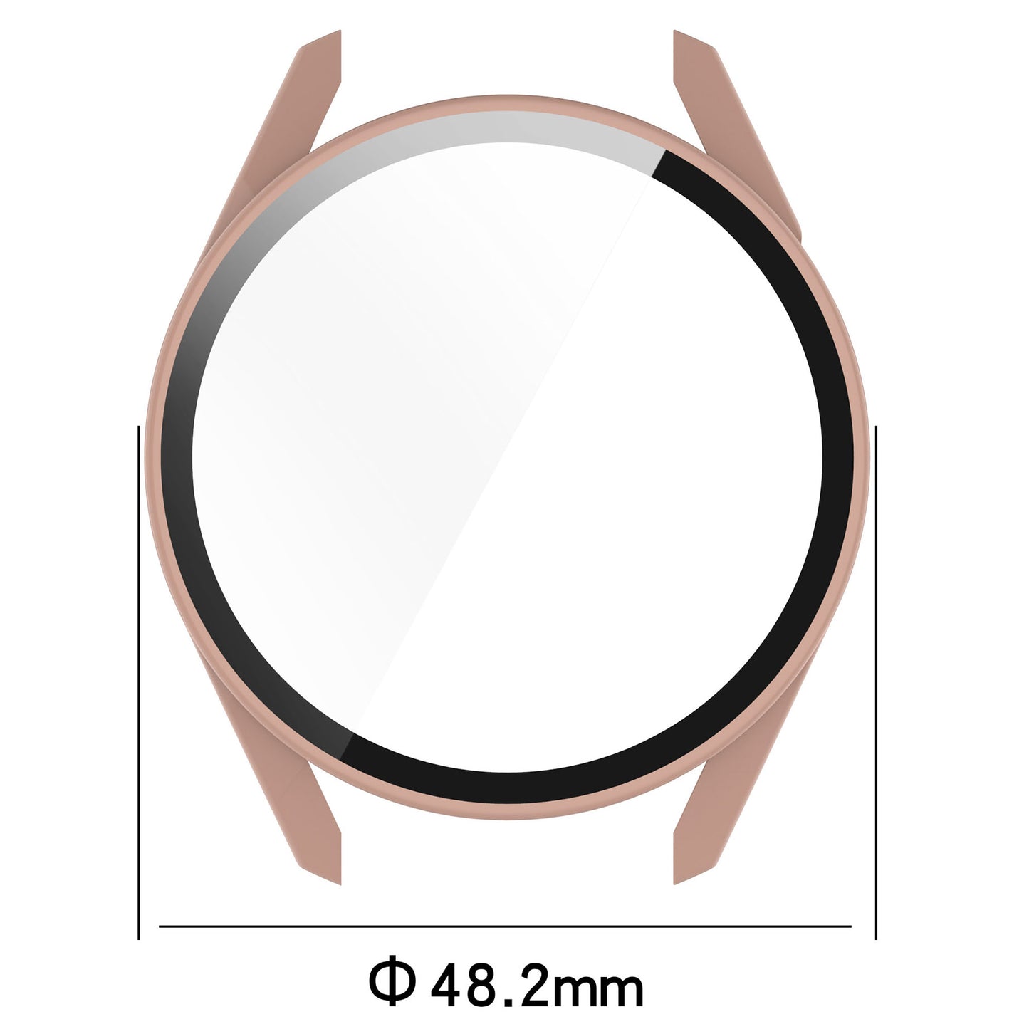 2-in-1 Watch Case Hard PC Frame + Tempered Glass Screen Protector for Huawei Watch GT 3 46mm