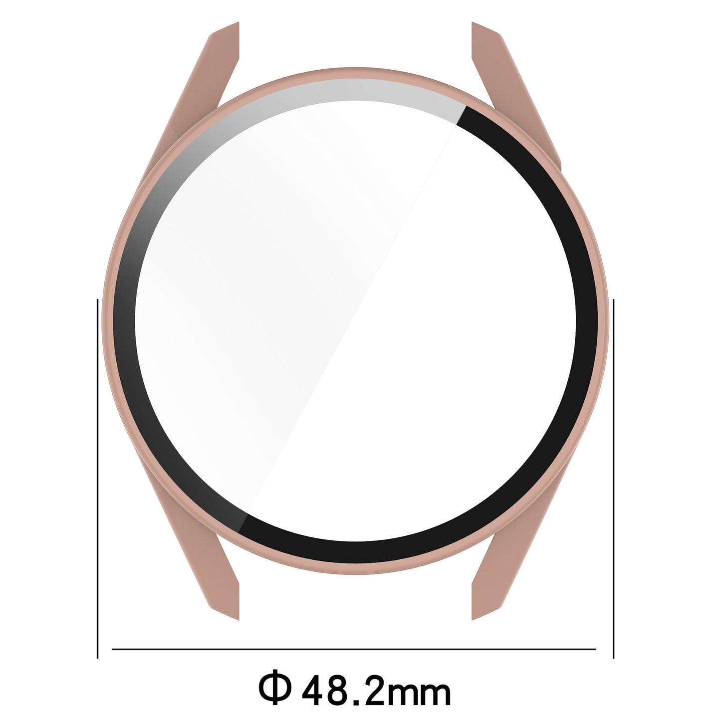 2-in-1 Watch Case Hard PC Frame + Tempered Glass Screen Protector for Huawei Watch GT 3 46mm