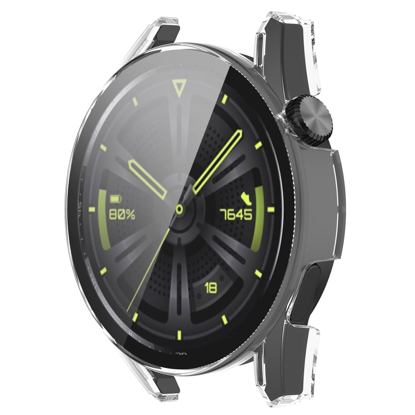 2-in-1 Watch Case Hard PC Frame + Tempered Glass Screen Protector for Huawei Watch GT 3 46mm