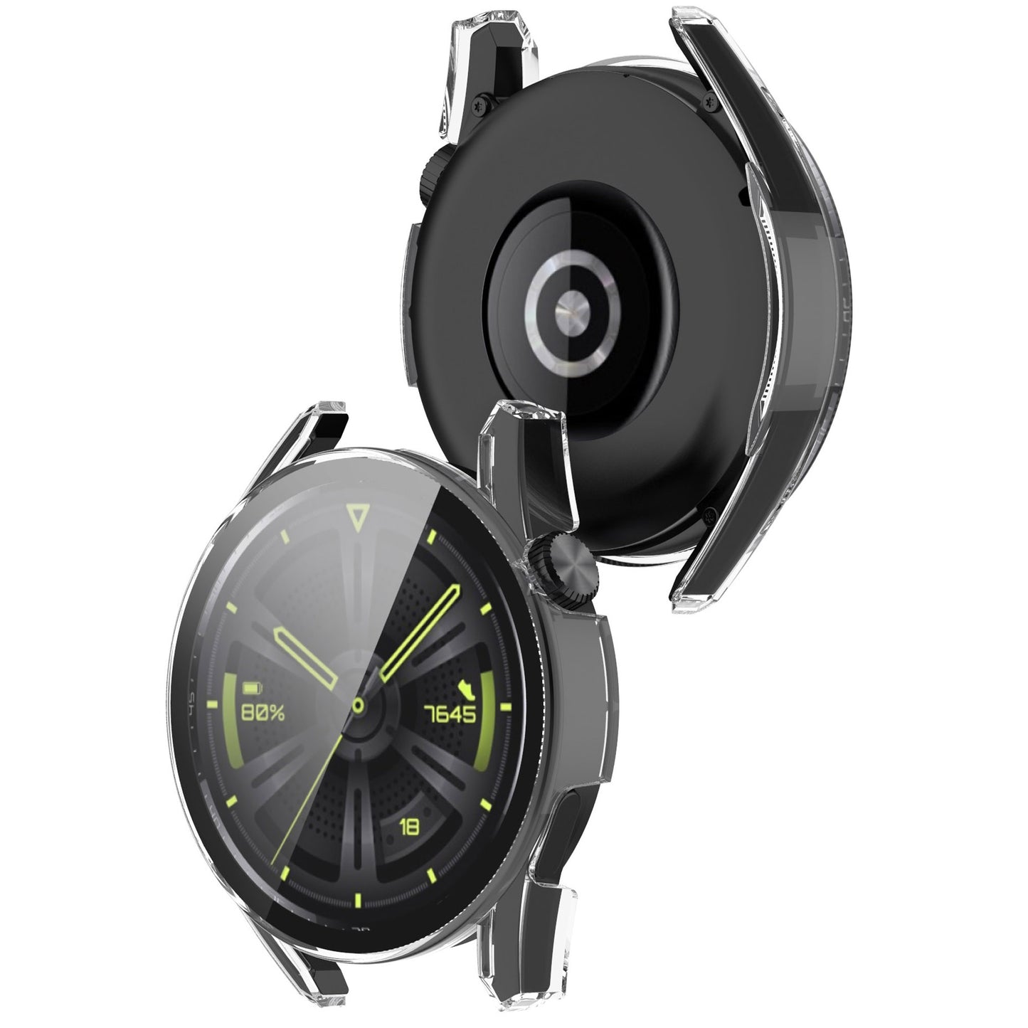 2-in-1 Watch Case Hard PC Frame + Tempered Glass Screen Protector for Huawei Watch GT 3 46mm