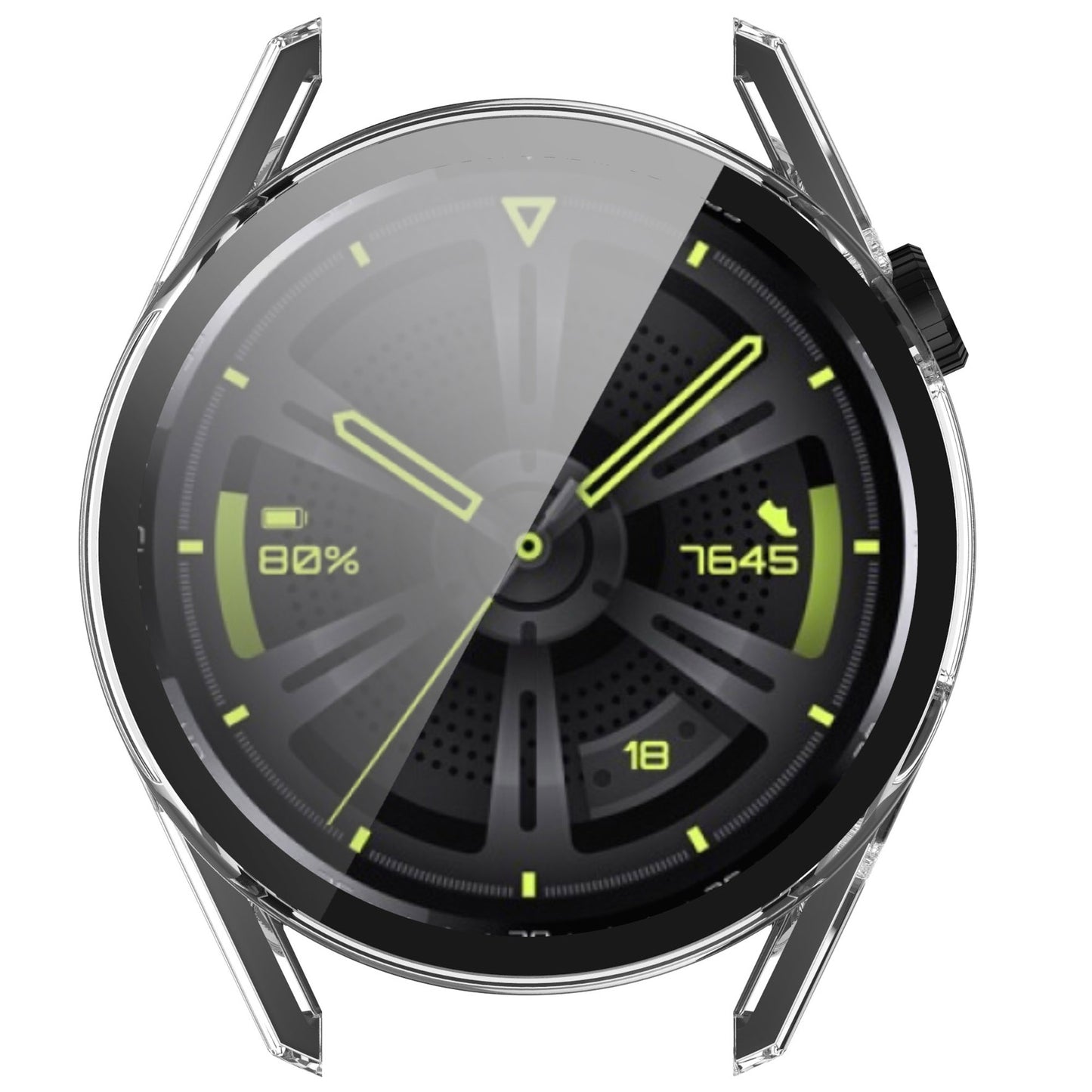2-in-1 Watch Case Hard PC Frame + Tempered Glass Screen Protector for Huawei Watch GT 3 46mm