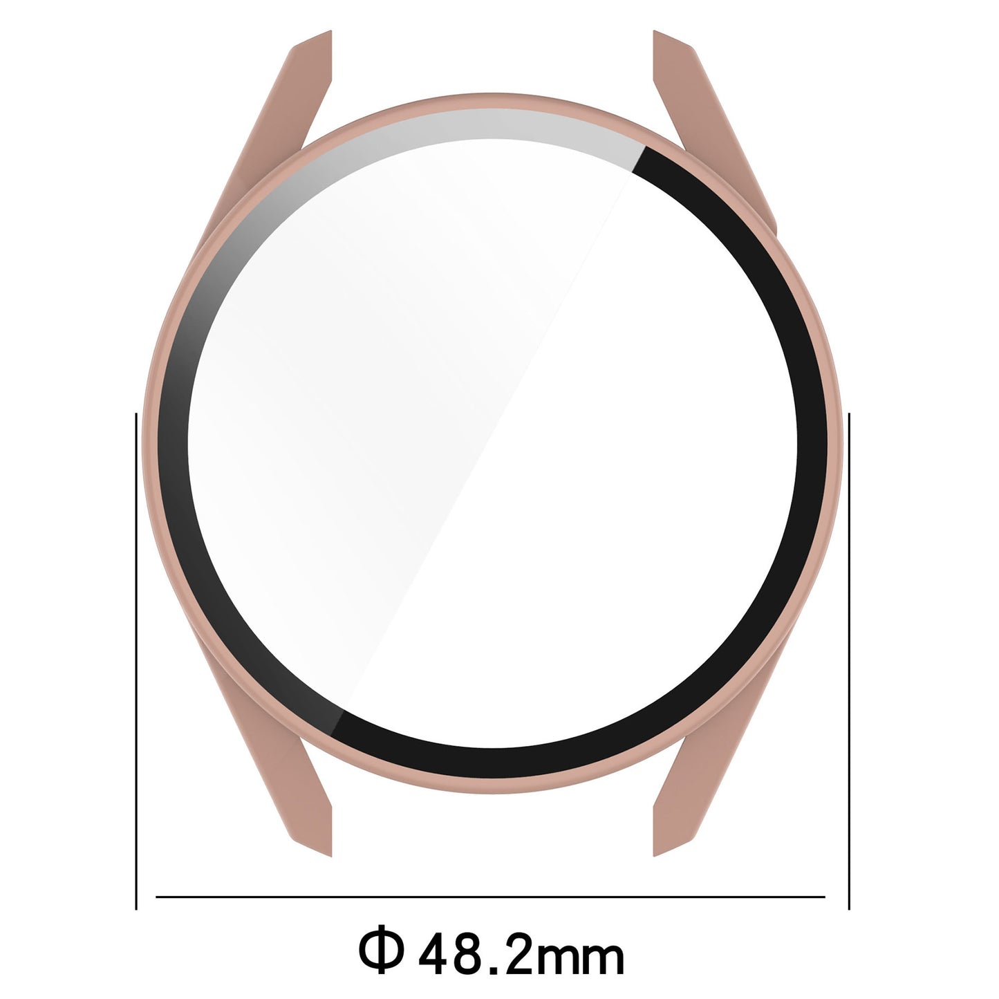 2-in-1 Watch Case Hard PC Frame + Tempered Glass Screen Protector for Huawei Watch GT 3 46mm