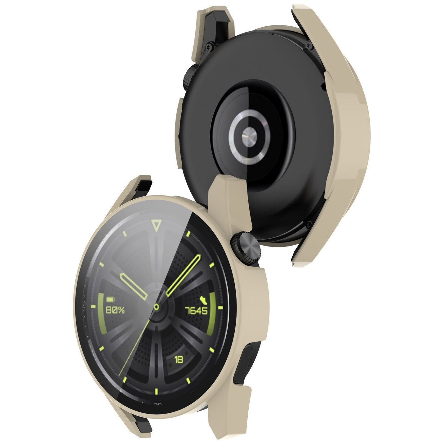 2-in-1 Watch Case Hard PC Frame + Tempered Glass Screen Protector for Huawei Watch GT 3 46mm