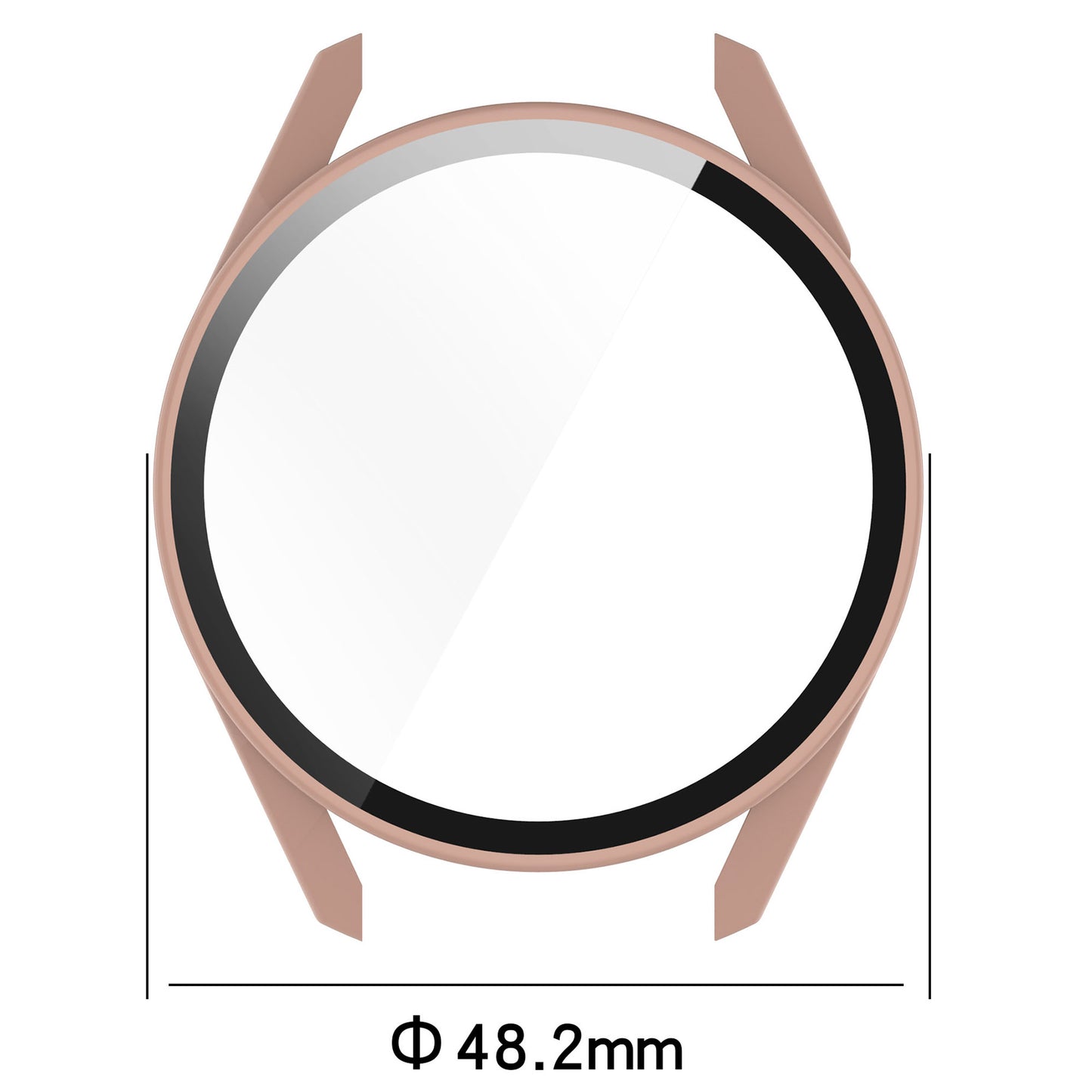 2-in-1 Watch Case Hard PC Frame + Tempered Glass Screen Protector for Huawei Watch GT 3 46mm