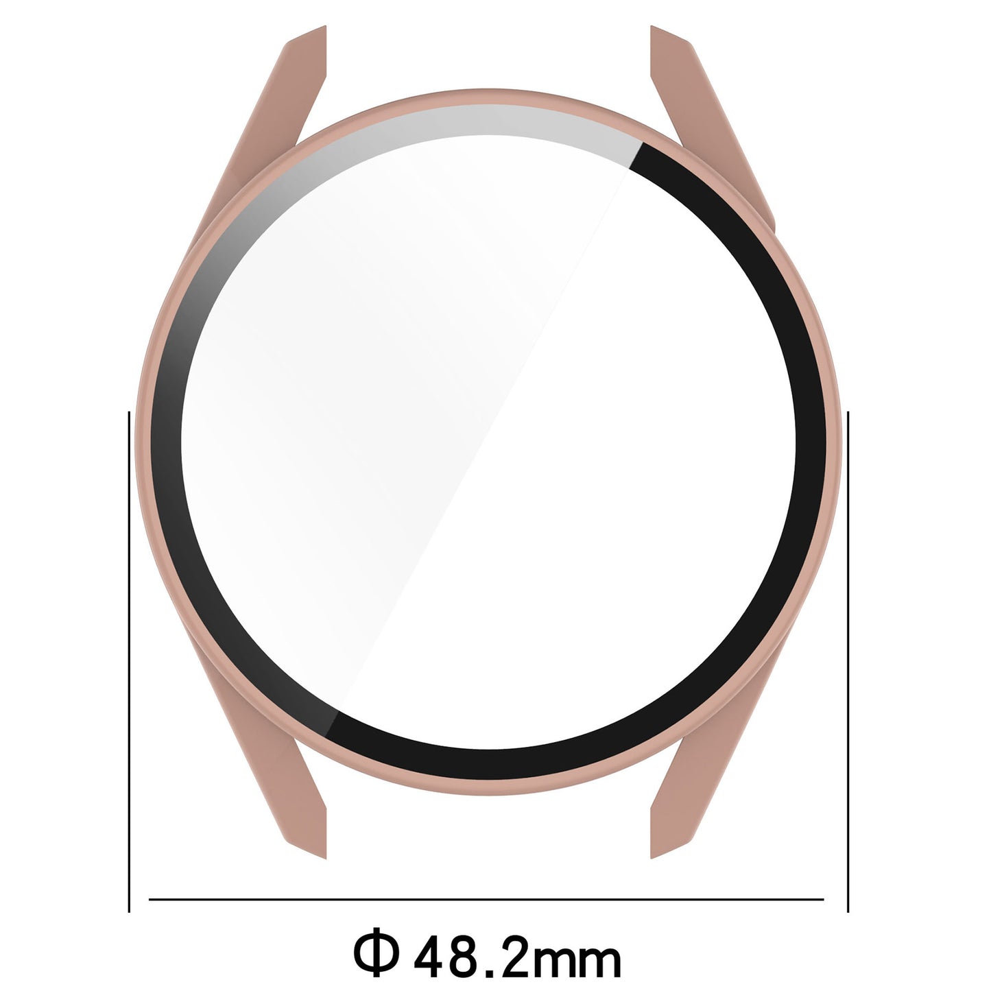 2-in-1 Watch Case Hard PC Frame + Tempered Glass Screen Protector for Huawei Watch GT 3 46mm