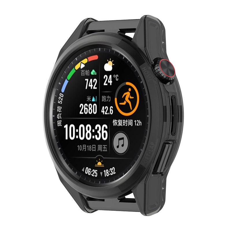 For Huawei Watch GT Runner Transparent TPU Smart Watch Half Cover Protective Case