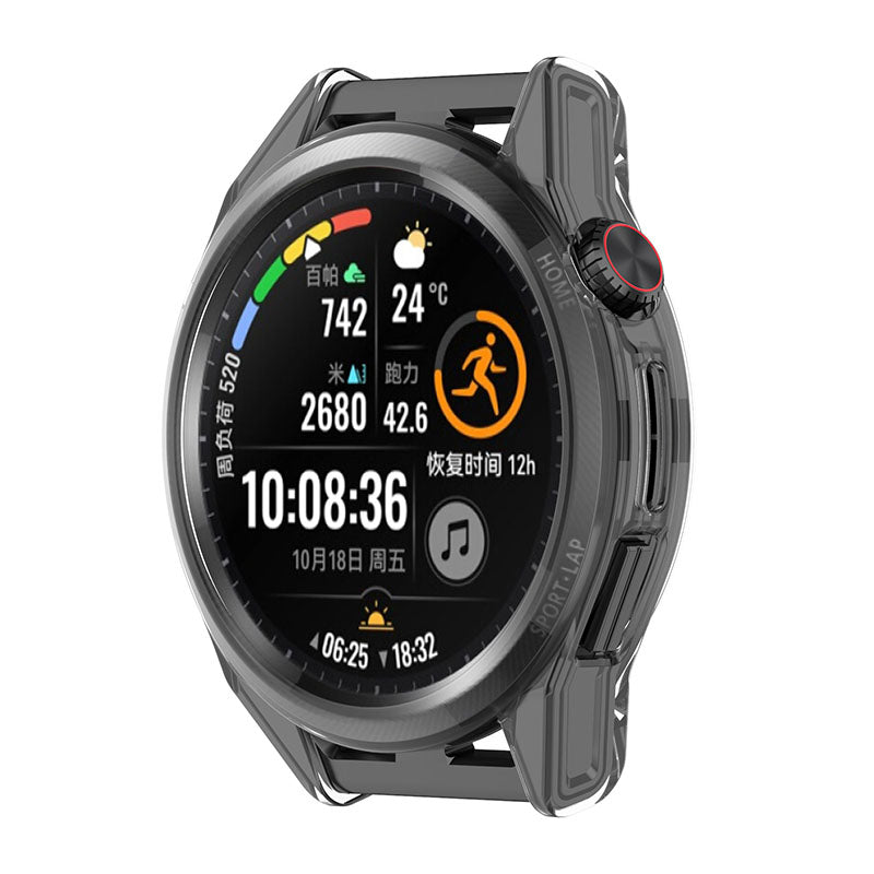 For Huawei Watch GT Runner Transparent TPU Smart Watch Half Cover Protective Case