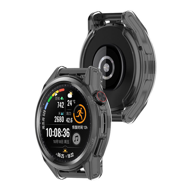 For Huawei Watch GT Runner Transparent TPU Smart Watch Half Cover Protective Case