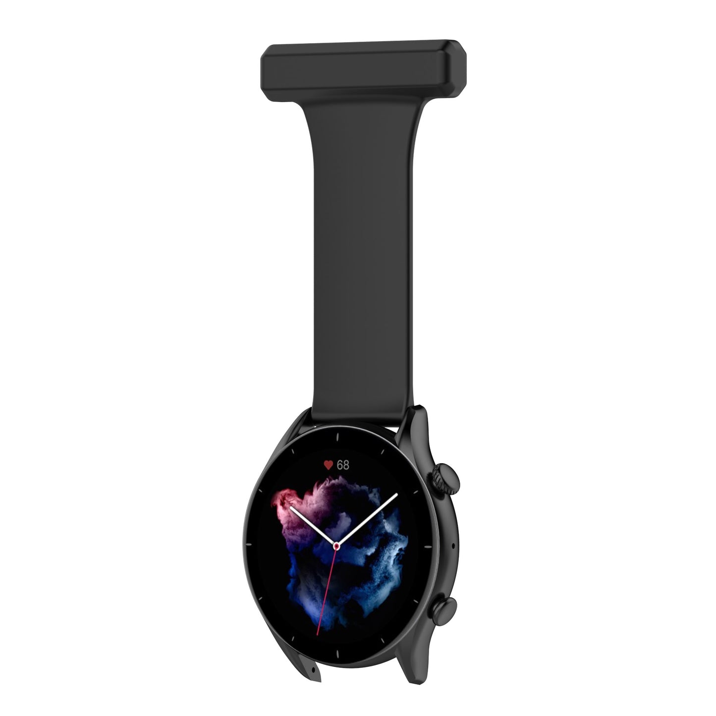 For Huawei Watch GT Runner/Samsung Galaxy Watch3 45mm Pin Style 22mm Doctor Nurse Watch Silicone Strap Hanging Buckle