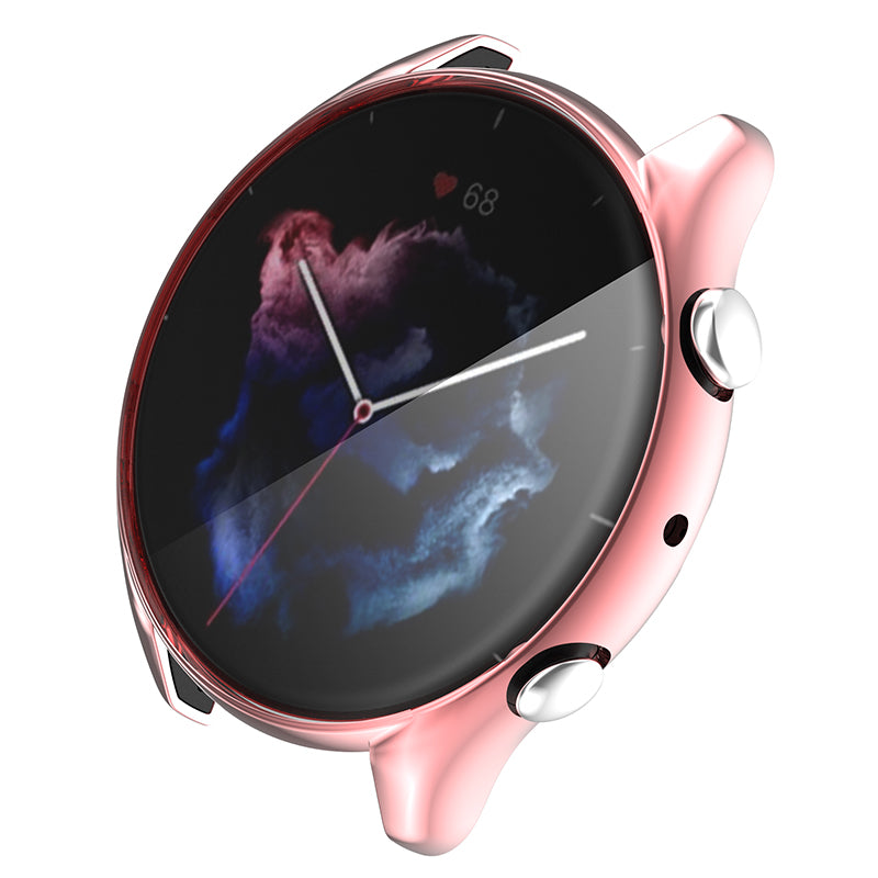 For Huami Amazfit GTR 3/GTR 3 Pro Soft TPU Anti-scratch Watch Case Full Coverage Protective Cover