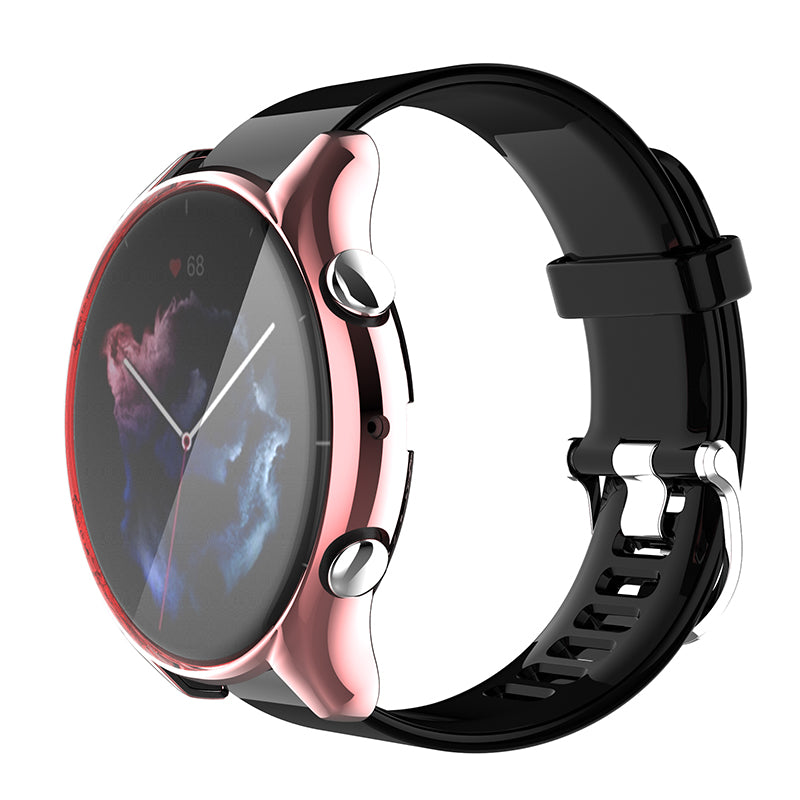For Huami Amazfit GTR 3/GTR 3 Pro Soft TPU Anti-scratch Watch Case Full Coverage Protective Cover