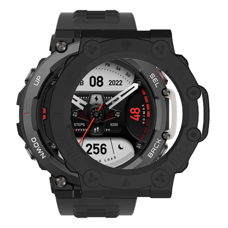 For Huami Amazfit T-Rex 2 Anti-scratch Smart Watch Case Hollow Hard PC Protective Cover
