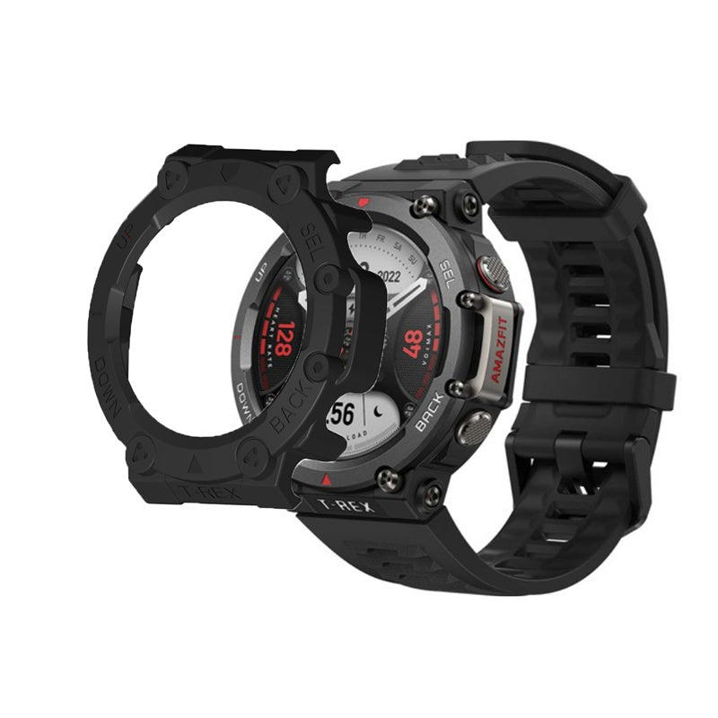 For Huami Amazfit T-Rex 2 Anti-scratch Smart Watch Case Hollow Hard PC Protective Cover