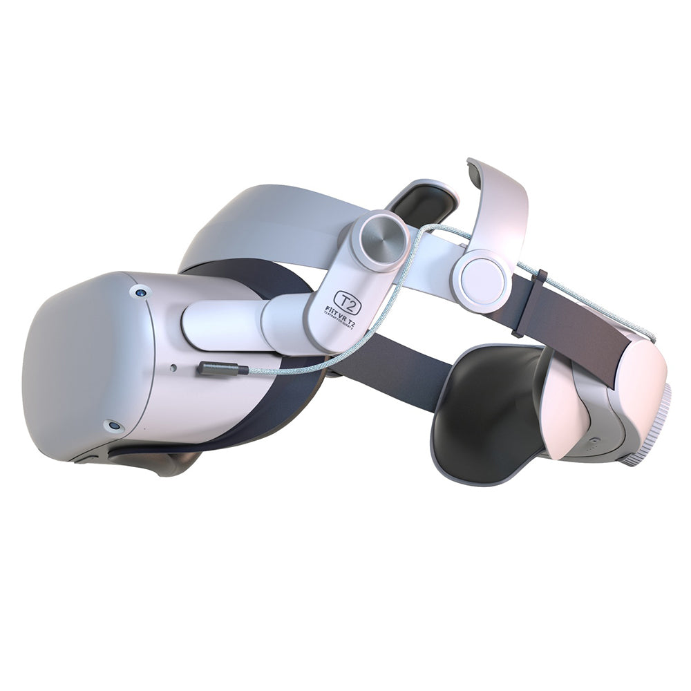 FIIT VR T2 Power For Oculus Quest 2 VR Head Strap Adjustable Headband 5000mAh Power Bank