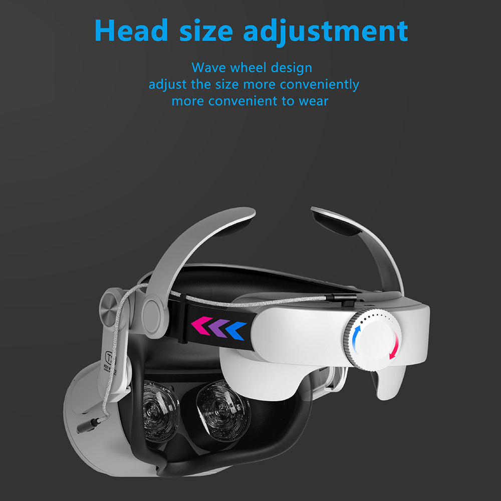 FIIT VR T2 Power For Oculus Quest 2 VR Head Strap Adjustable Headband 5000mAh Power Bank